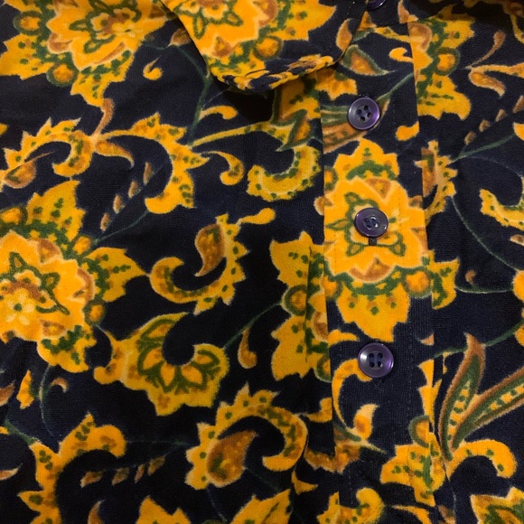 Vintage Tyebs 60s/70s pattern blouse - Picture 4 of 4